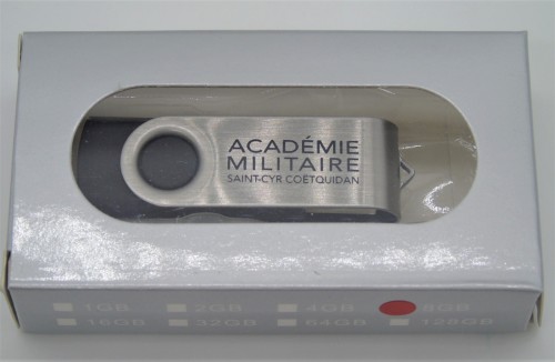 Clé USB 8 Go "Académie militaire de Saint-Cyr Coëtquidan"