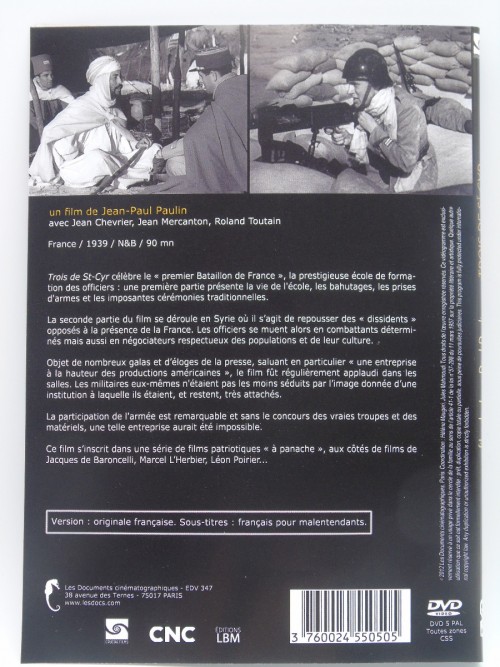 DVD "Trois de Saint-Cyr"